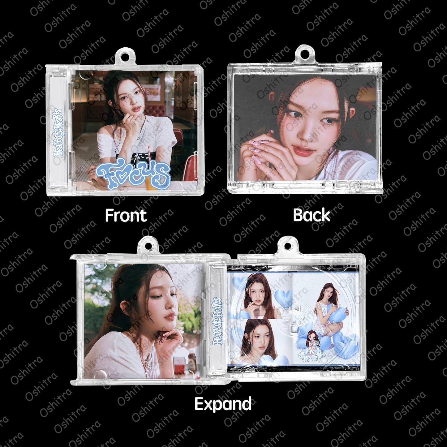 Hearts2Hearts「Focus」Mini Album NFCミニアルバムキーホルダー スマホタッチで音楽再生 推し活グッズ