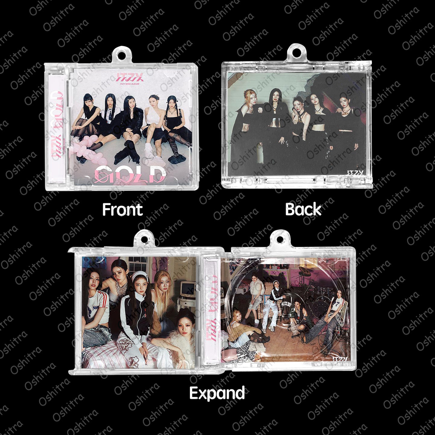 ITZY「Gold」Mini Album NFCミニアルバムキーホルダー スマホタッチで音楽再生 推し活グッズ