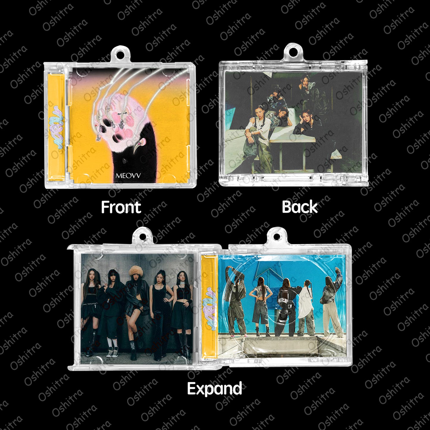 MEOVV「Meow」Mini Album NFCミニアルバムキーホルダー スマホタッチで音楽再生 推し活グッズ