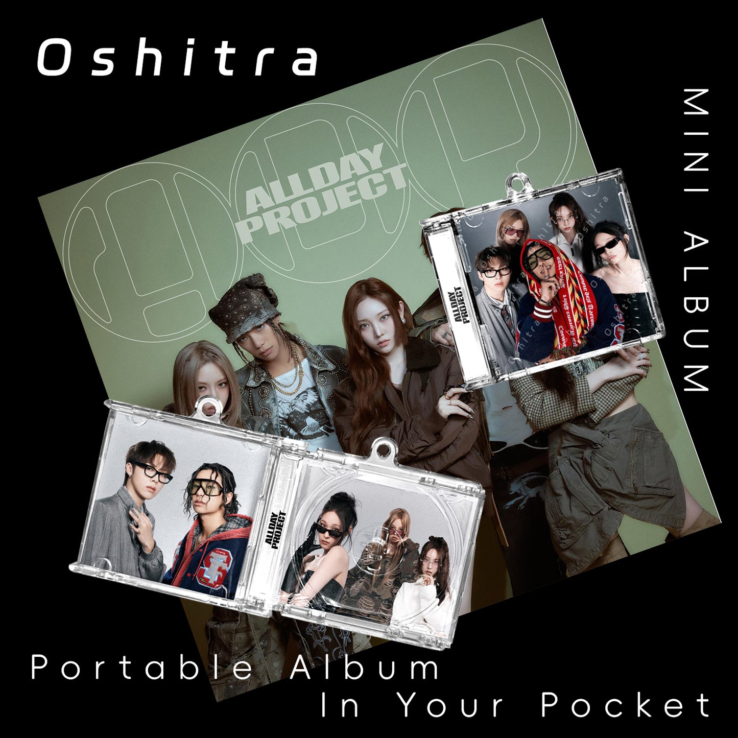 ALL DAY PROJECT「Look At Me」Mini Album NFCミニアルバムキーホルダー スマホタッチで音楽再生 推し活グッズ