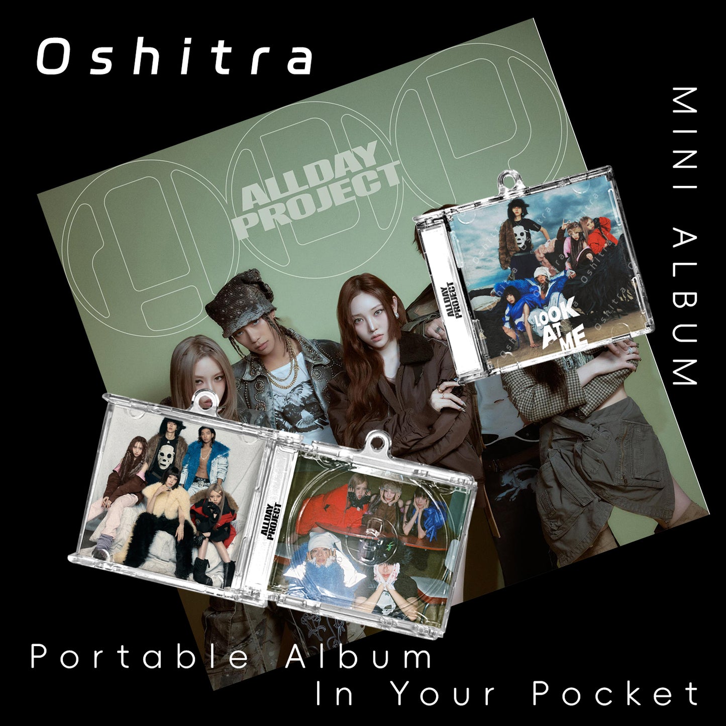 ALL DAY PROJECT「Look At Me」Mini Album NFCミニアルバムキーホルダー スマホタッチで音楽再生 推し活グッズ