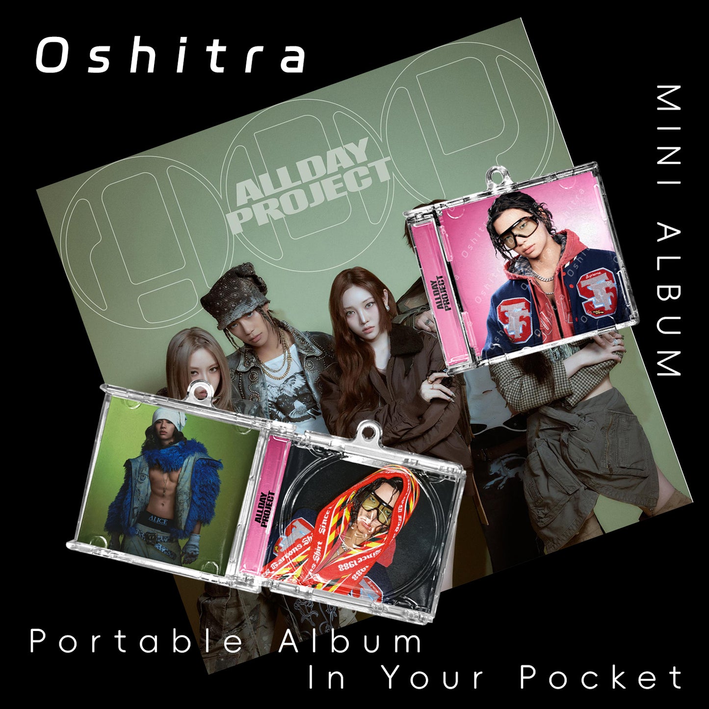 ALL DAY PROJECT「Look At Me」Mini Album NFCミニアルバムキーホルダー スマホタッチで音楽再生 推し活グッズ