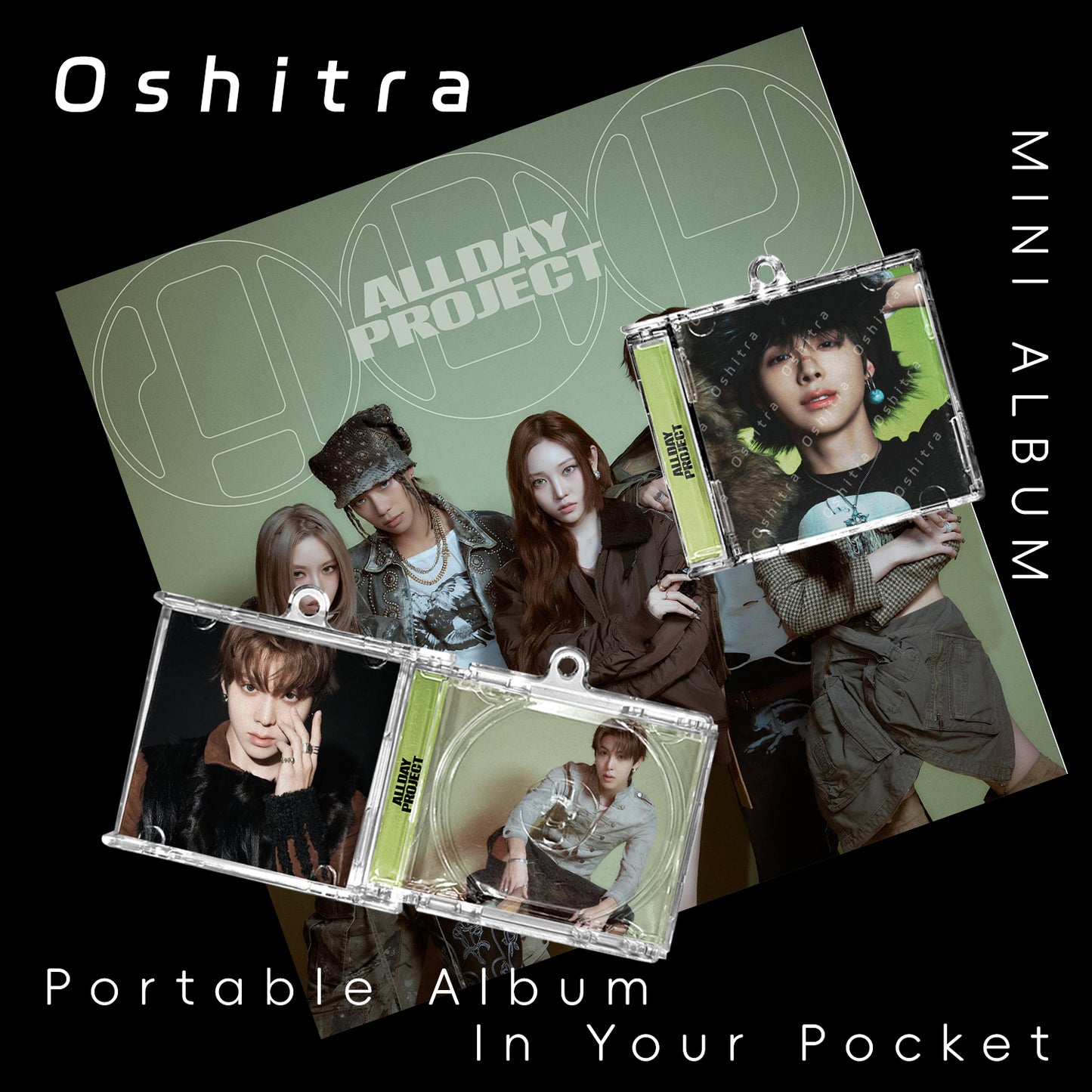 ALL DAY PROJECT「Look At Me」Mini Album NFCミニアルバムキーホルダー スマホタッチで音楽再生 推し活グッズ