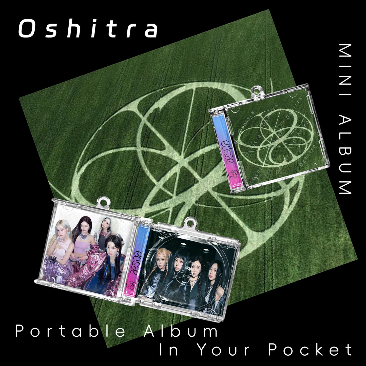 Aespa「Amrgdon」Mini Album NFCミニアルバムキーホルダー スマホタッチで音楽再生 推し活グッズ