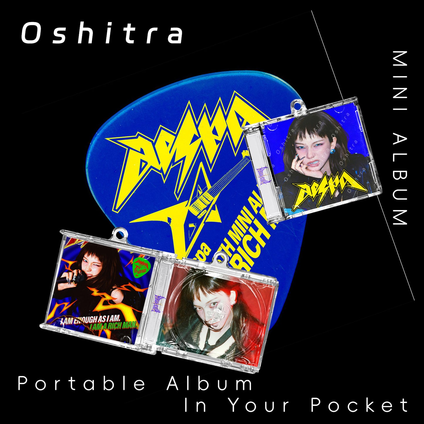 Aespa「Rich Man」Mini Album NFCミニアルバムキーホルダー スマホタッチで音楽再生 推し活グッズ