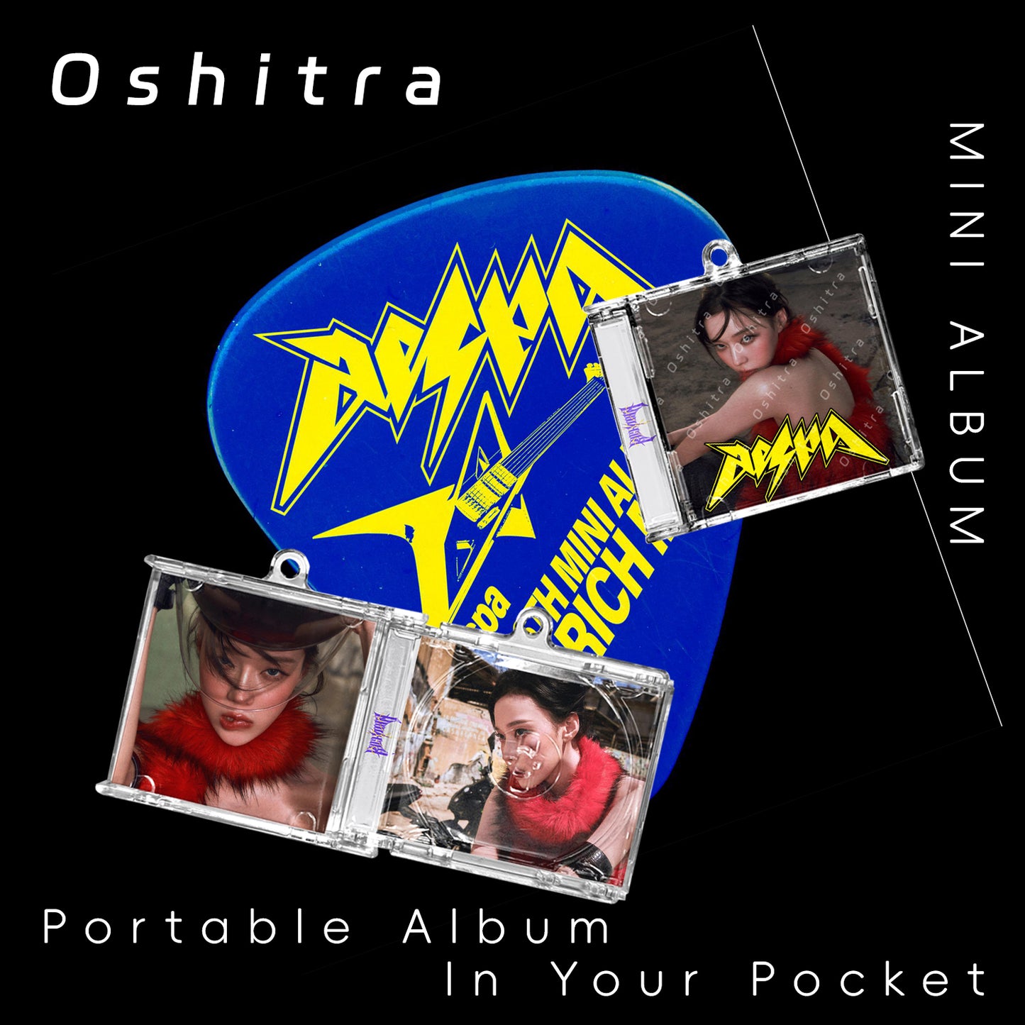Aespa「Rich Man」Mini Album NFCミニアルバムキーホルダー スマホタッチで音楽再生 推し活グッズ