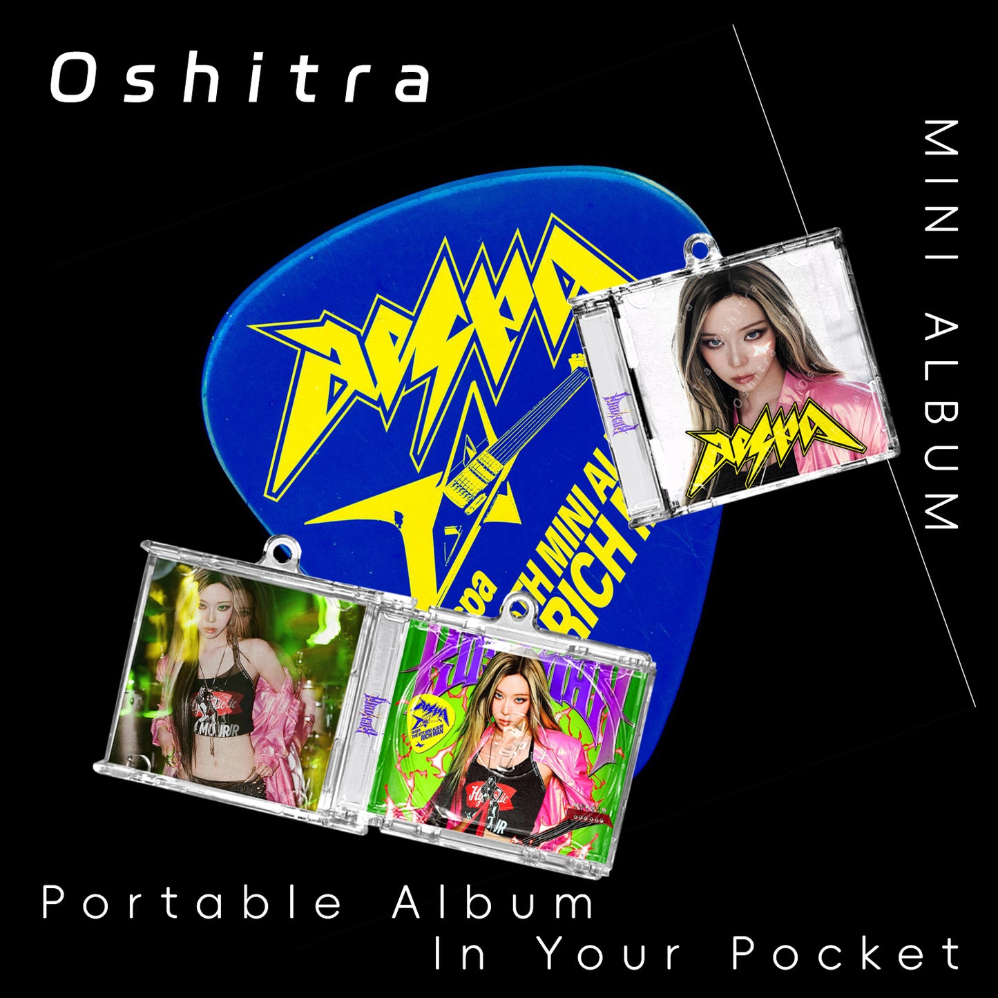 Aespa「Rich Man」Mini Album NFCミニアルバムキーホルダー スマホタッチで音楽再生 推し活グッズ