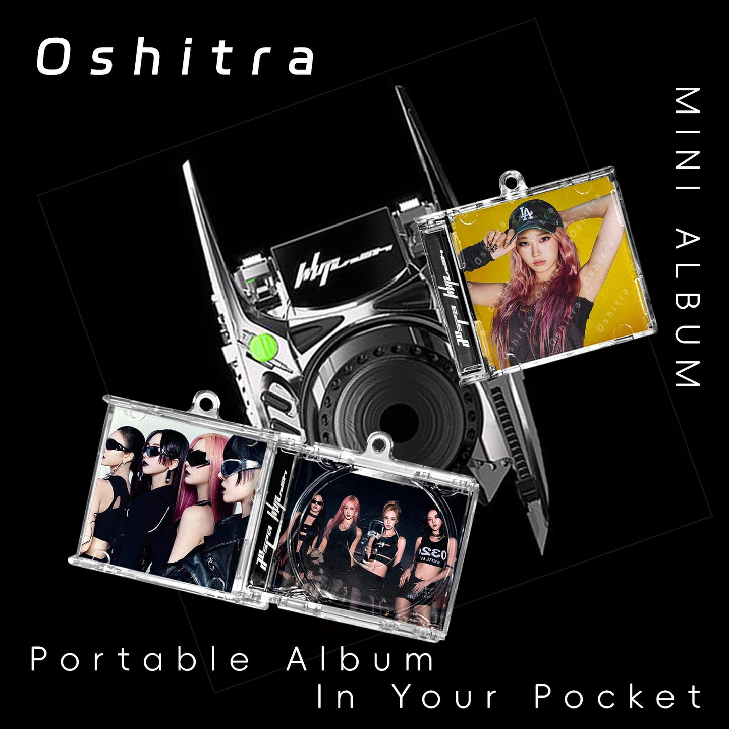 Aespa「Whiplash」Mini Album NFCミニアルバムキーホルダー スマホタッチで音楽再生 推し活グッズ