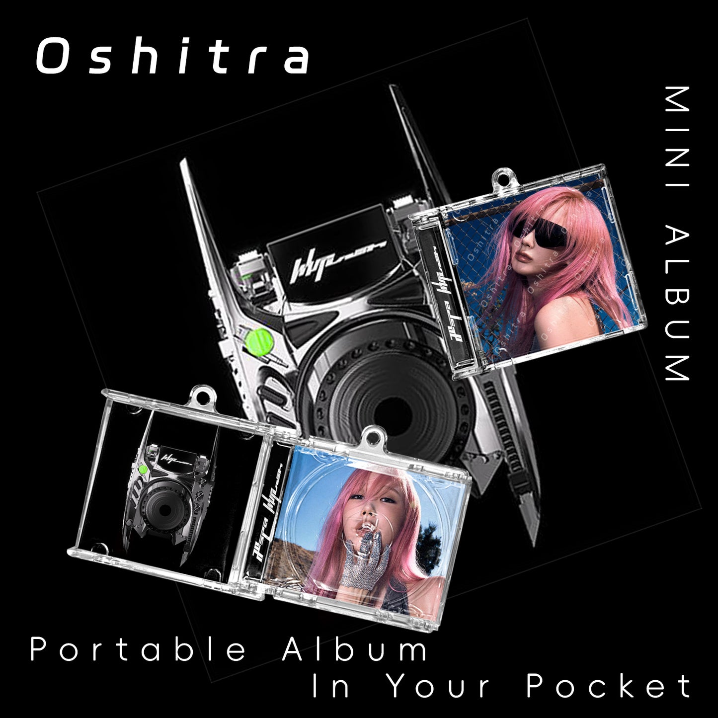 Aespa「Whiplash」Mini Album NFCミニアルバムキーホルダー スマホタッチで音楽再生 推し活グッズ
