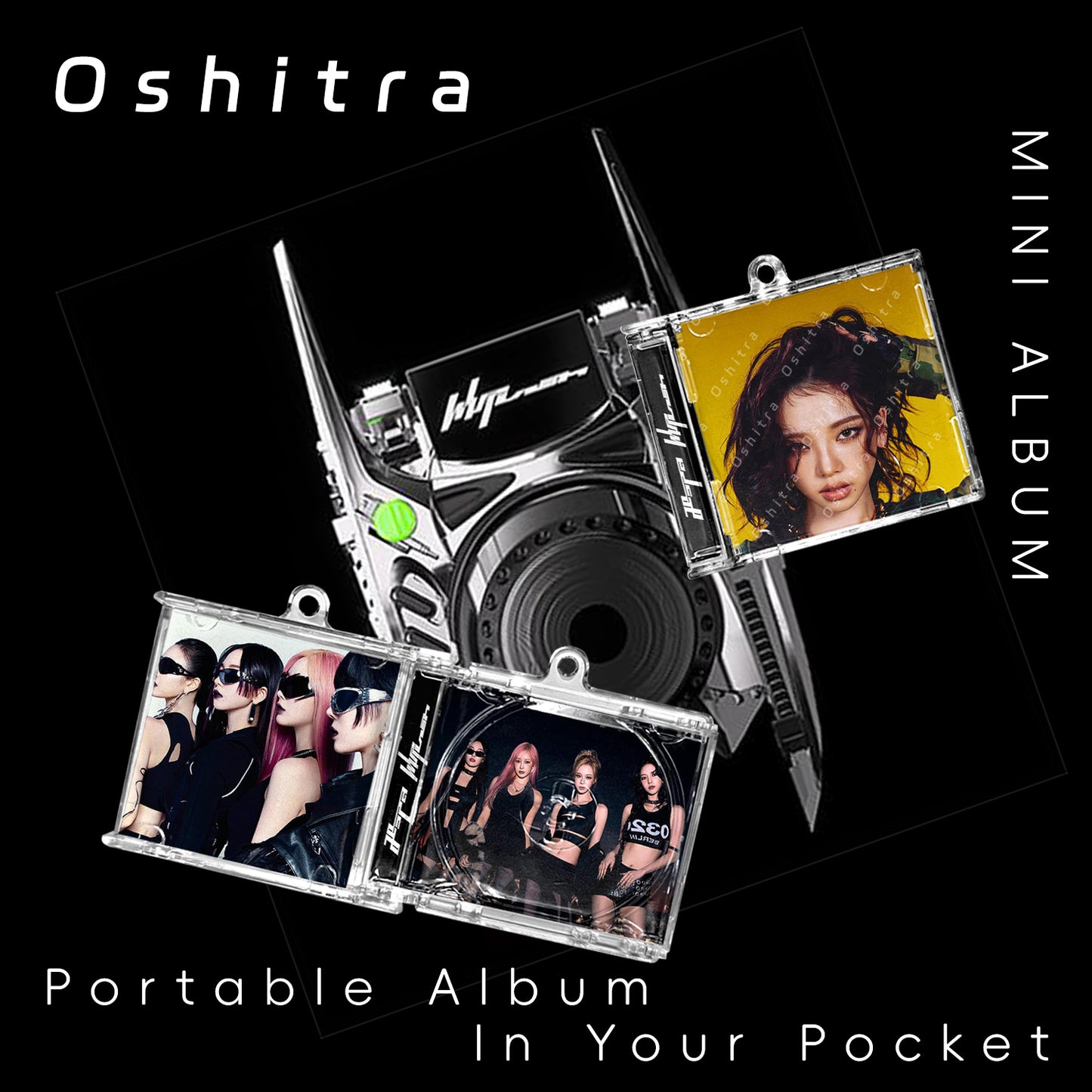 Aespa「Whiplash」Mini Album NFCミニアルバムキーホルダー スマホタッチで音楽再生 推し活グッズ