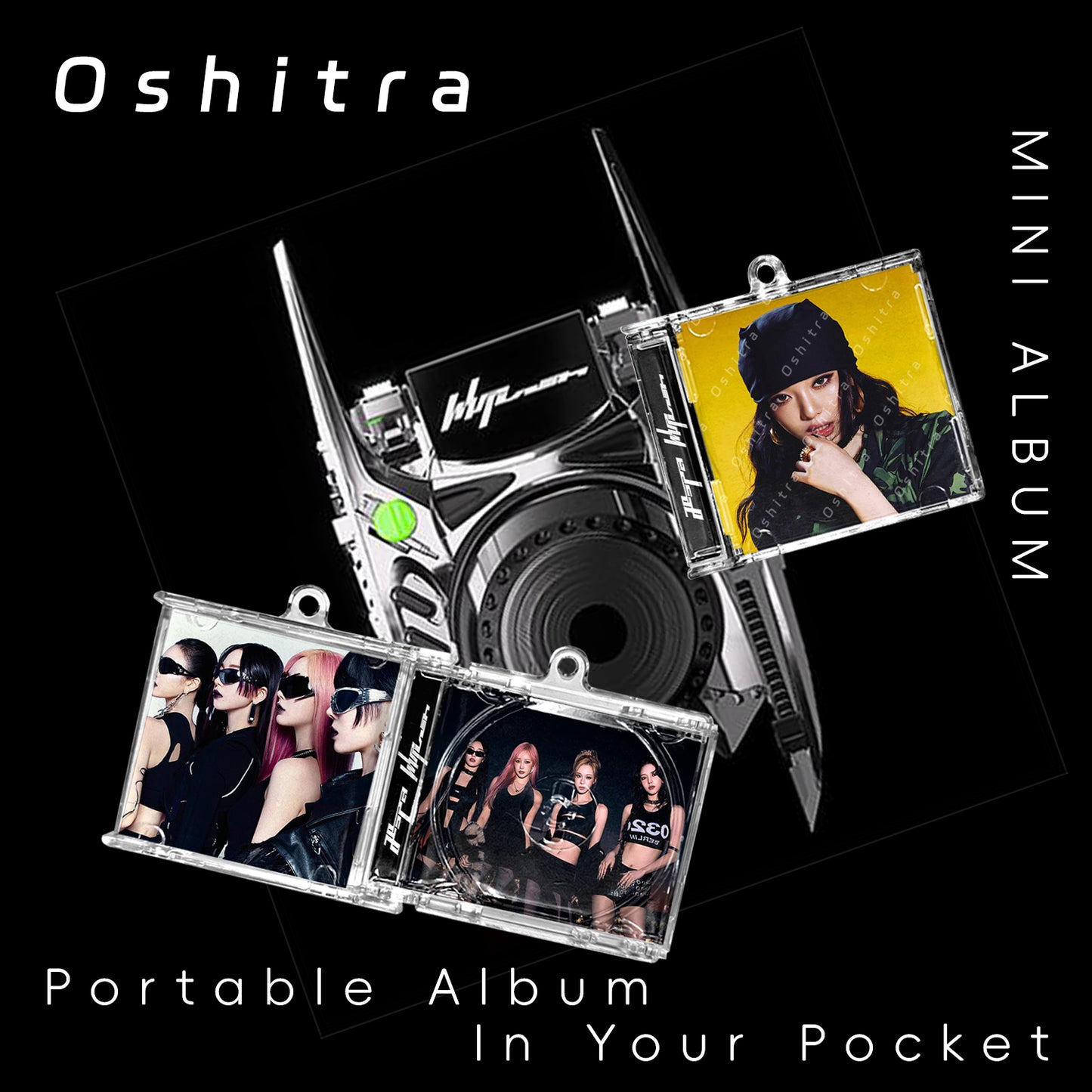 Aespa「Whiplash」Mini Album NFCミニアルバムキーホルダー スマホタッチで音楽再生 推し活グッズ