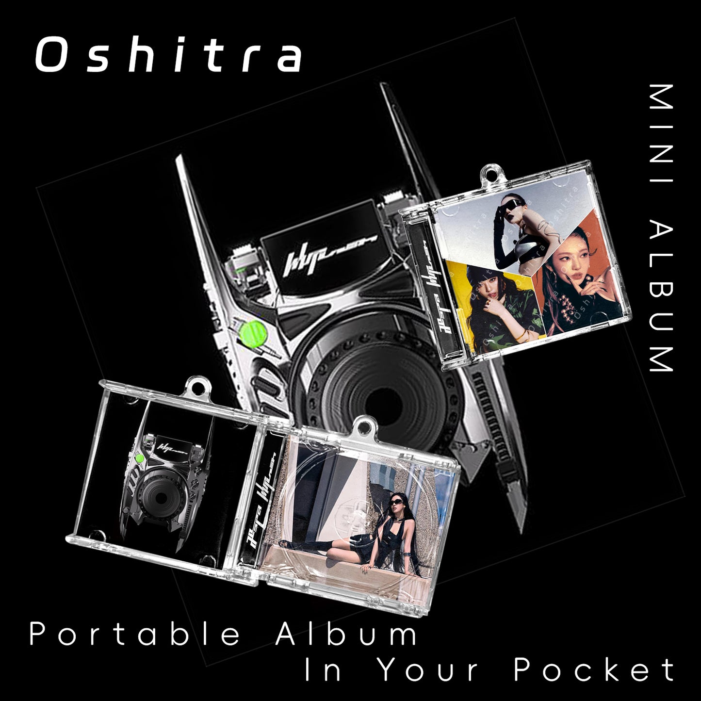 Aespa「Whiplash」Mini Album NFCミニアルバムキーホルダー スマホタッチで音楽再生 推し活グッズ