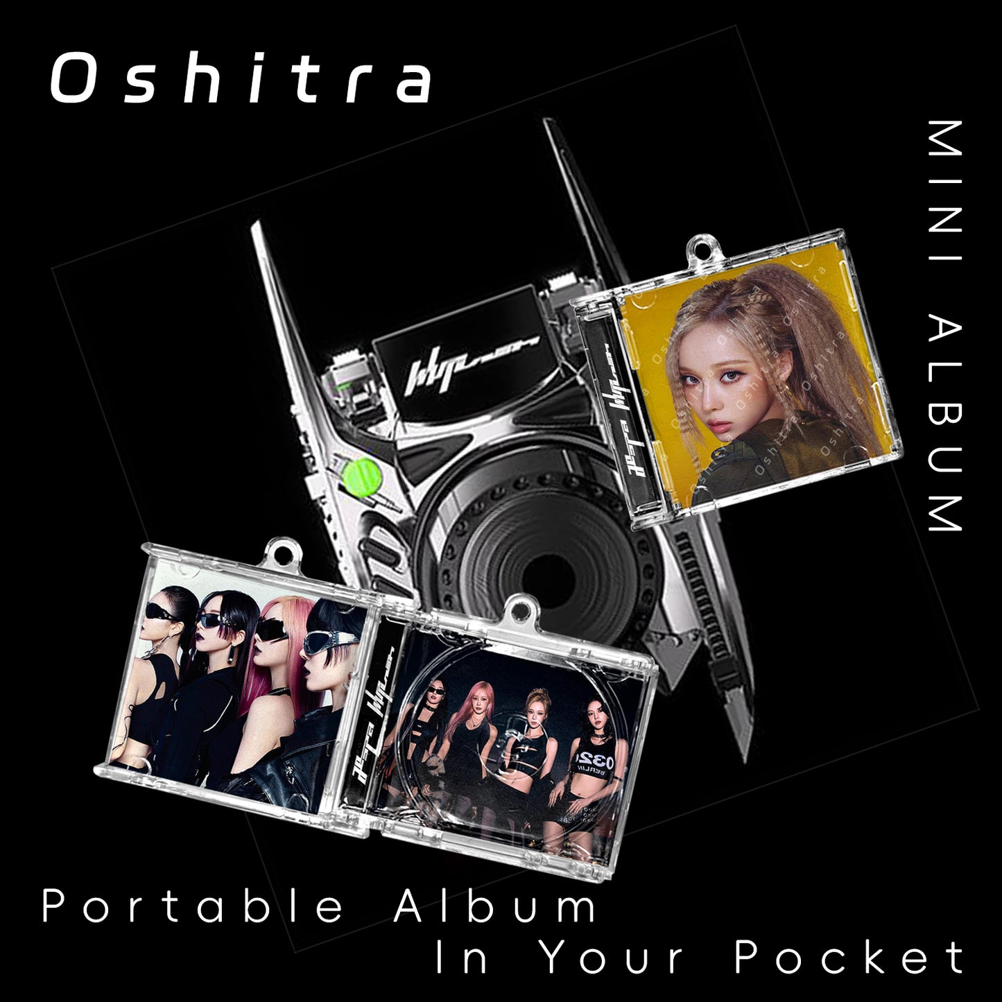 Aespa「Whiplash」Mini Album NFCミニアルバムキーホルダー スマホタッチで音楽再生 推し活グッズ