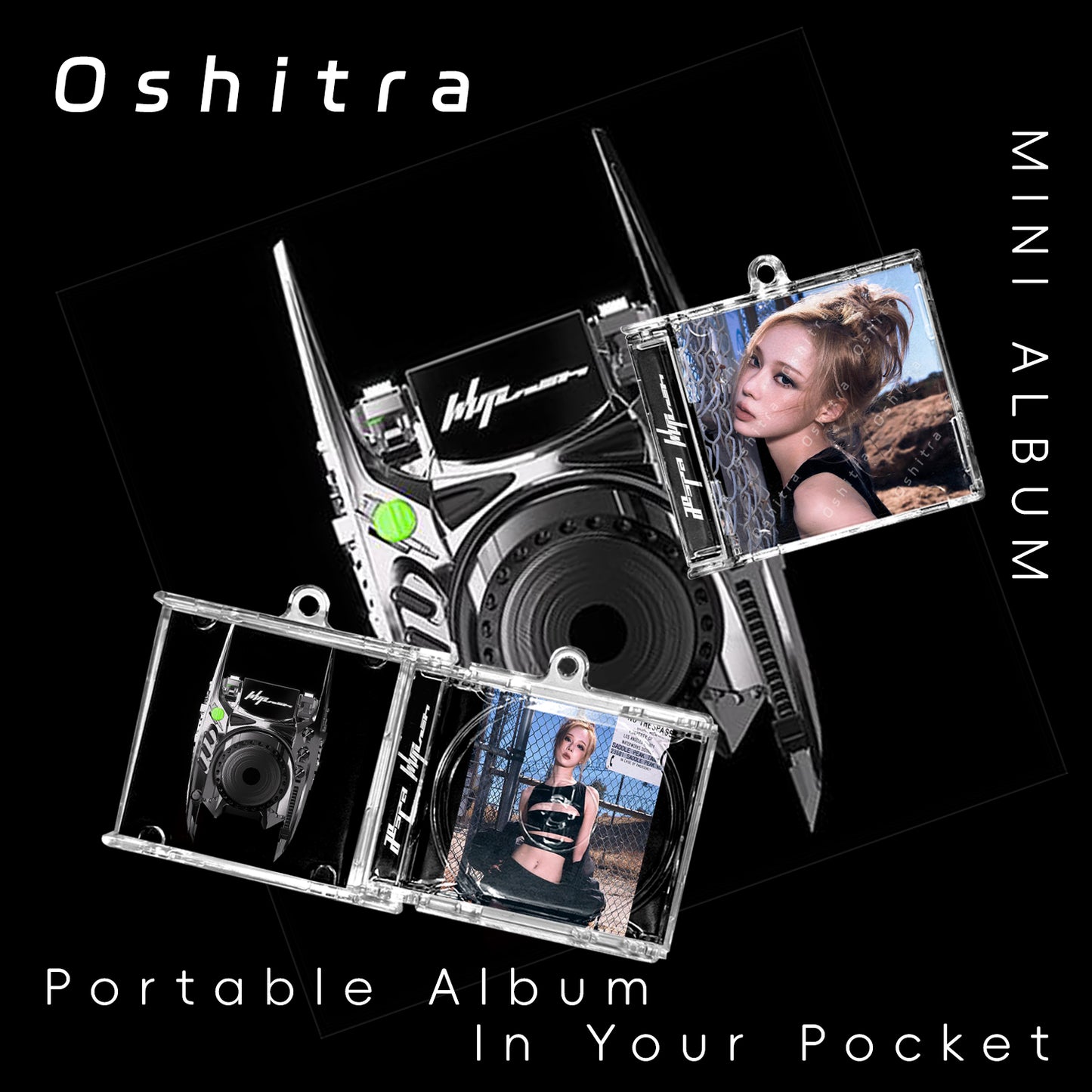 Aespa「Whiplash」Mini Album NFCミニアルバムキーホルダー スマホタッチで音楽再生 推し活グッズ