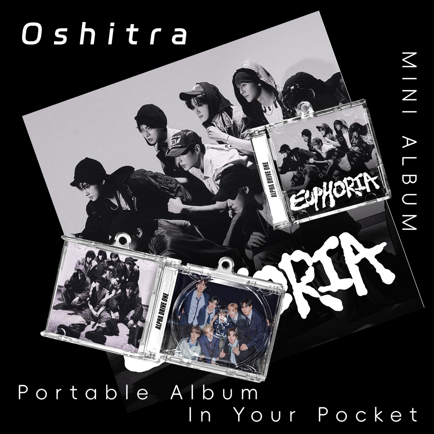 Alpha Drive One「Euphoria」Mini Album NFCミニアルバムキーホルダー スマホタッチで音楽再生 推し活グッズ