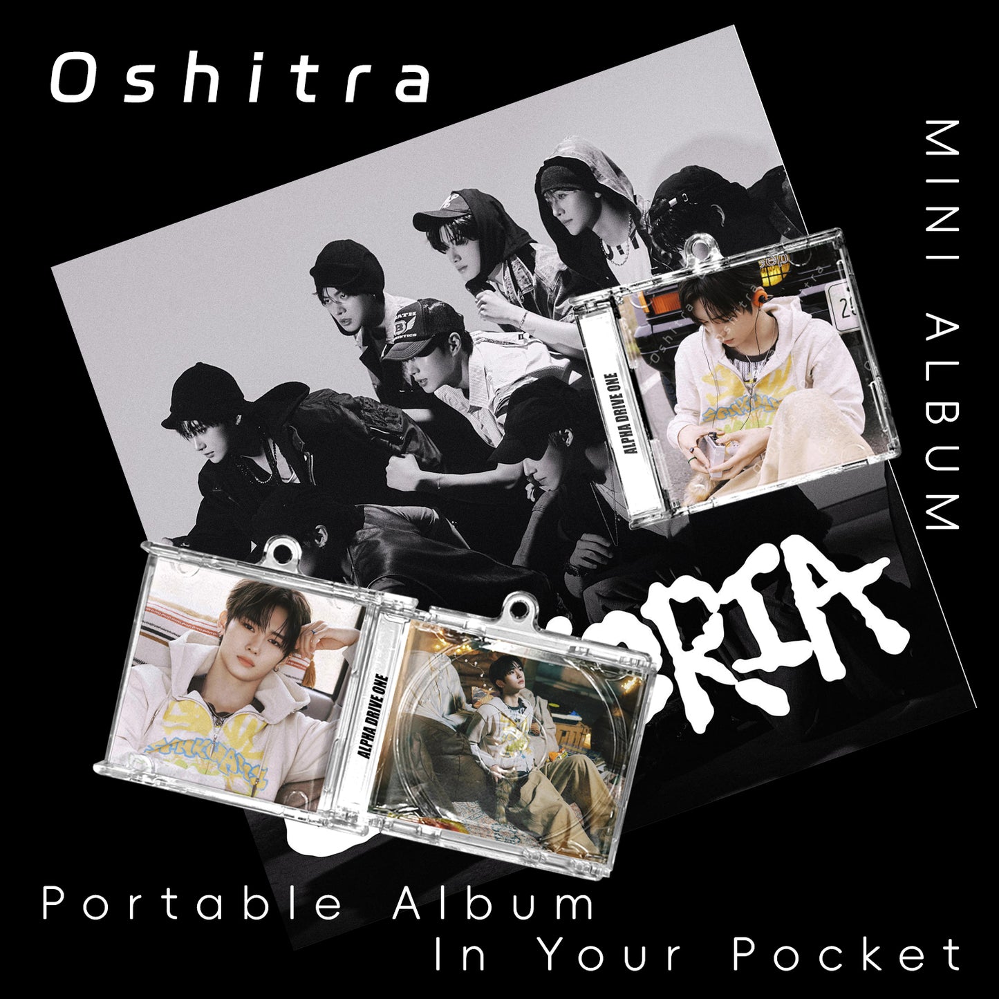 Alpha Drive One「Euphoria」Mini Album NFCミニアルバムキーホルダー スマホタッチで音楽再生 推し活グッズ