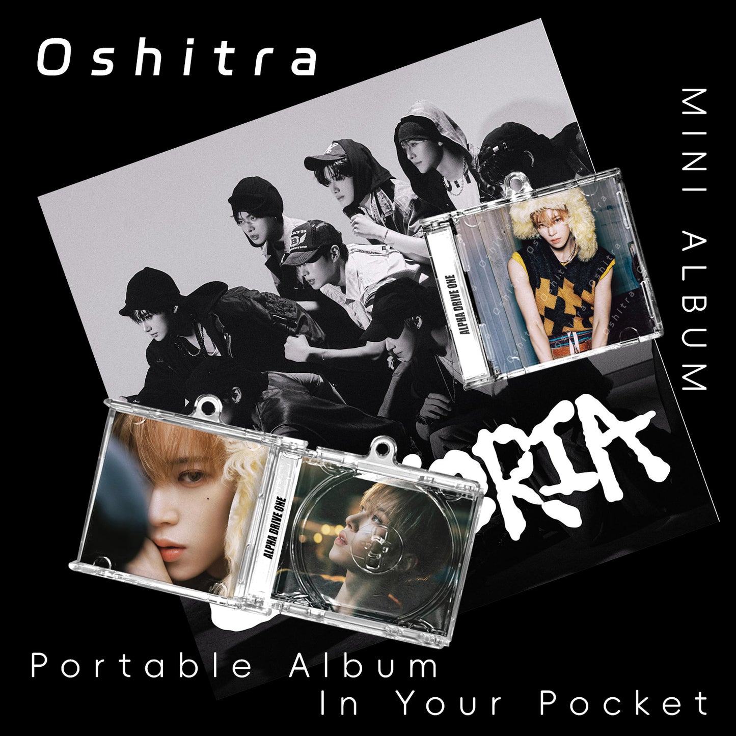 Alpha Drive One「Euphoria」Mini Album NFCミニアルバムキーホルダー スマホタッチで音楽再生 推し活グッズ