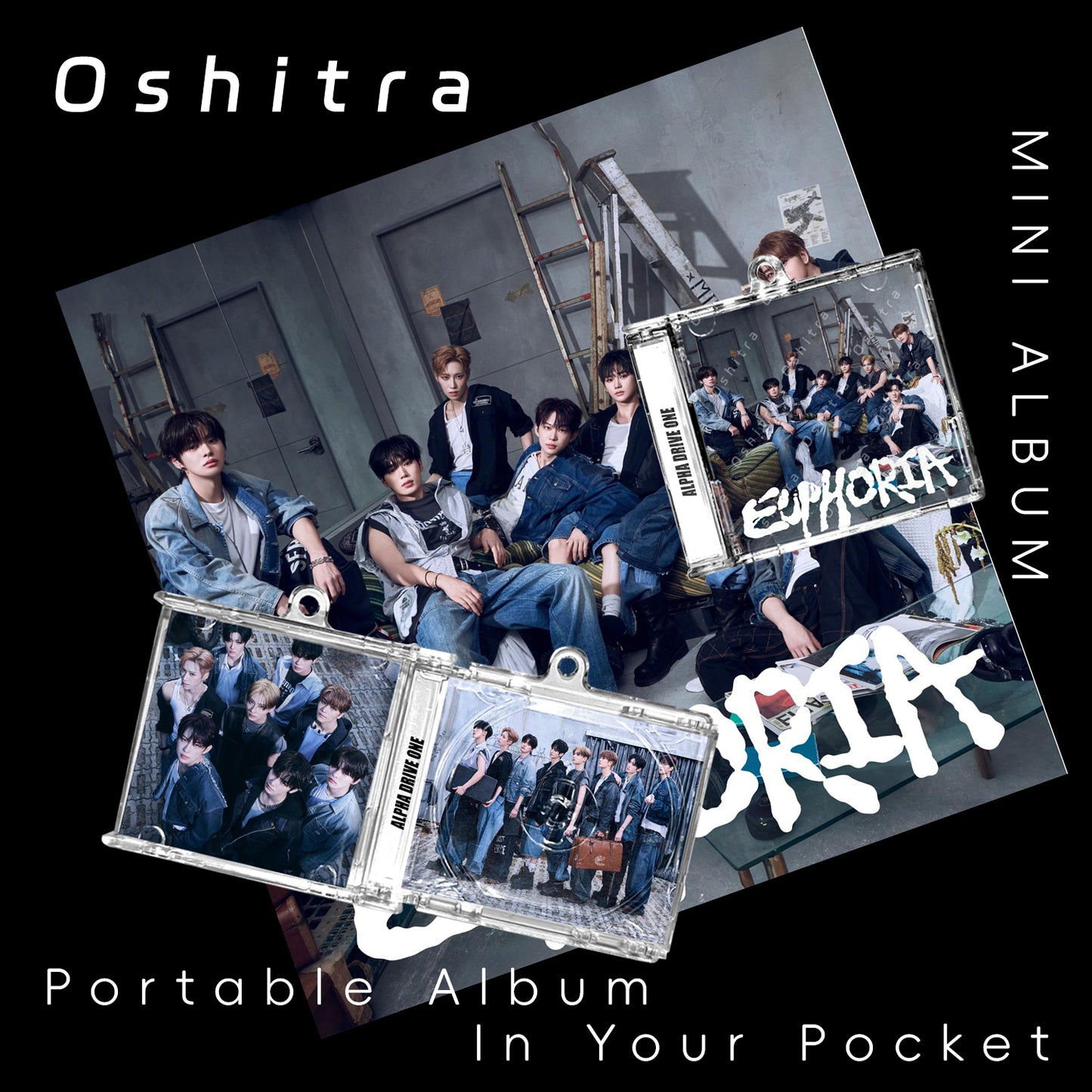 Alpha Drive One「Euphoria」Mini Album NFCミニアルバムキーホルダー スマホタッチで音楽再生 推し活グッズ
