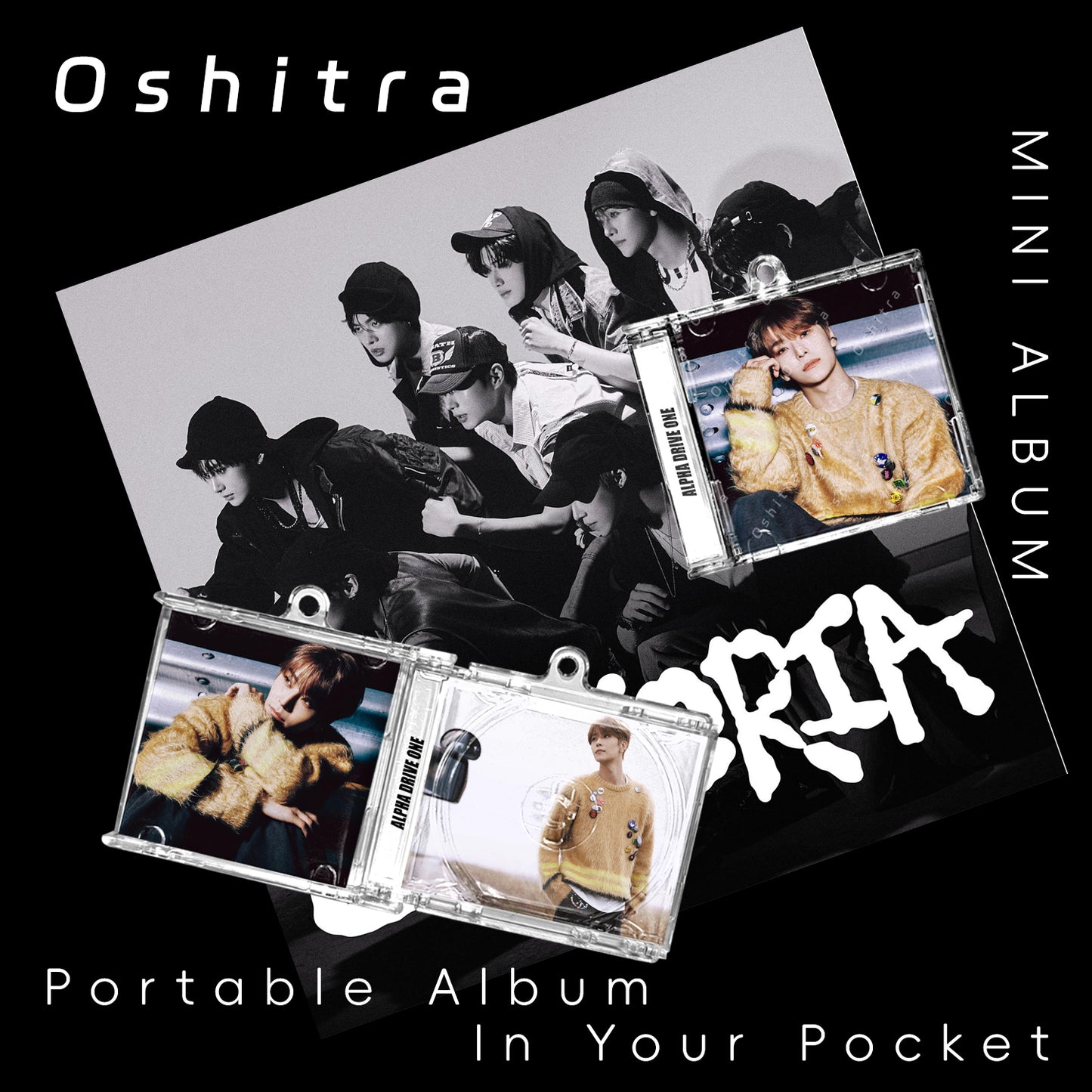 Alpha Drive One「Euphoria」Mini Album NFCミニアルバムキーホルダー スマホタッチで音楽再生 推し活グッズ
