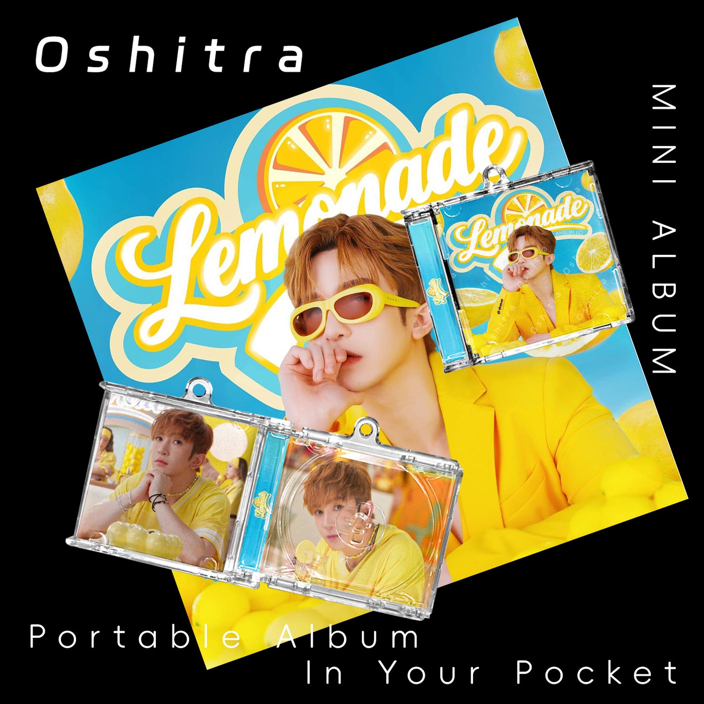 盧瀚霆 ANSONLO「Lemonade」Mini Album NFCミニアルバムキーホルダー スマホタッチで音楽再生 推し活グッズ
