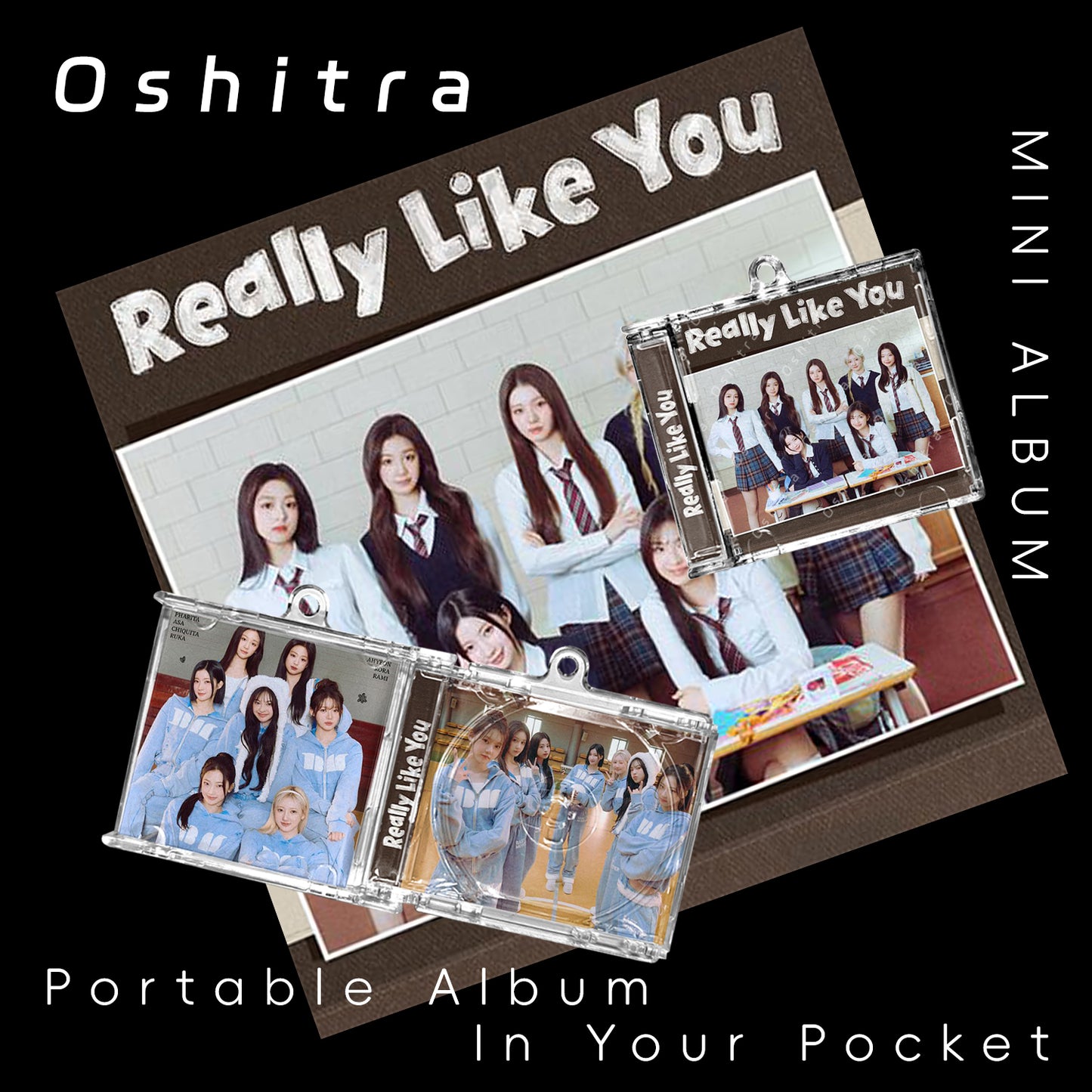 Babymonster「Really Like You」Mini Album NFCミニアルバムキーホルダー スマホタッチで音楽再生 推し活グッズ