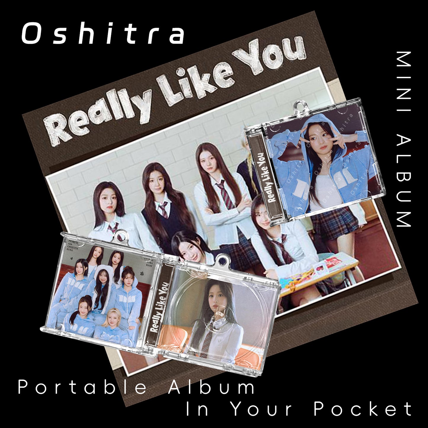 Babymonster「Really Like You」Mini Album NFCミニアルバムキーホルダー スマホタッチで音楽再生 推し活グッズ