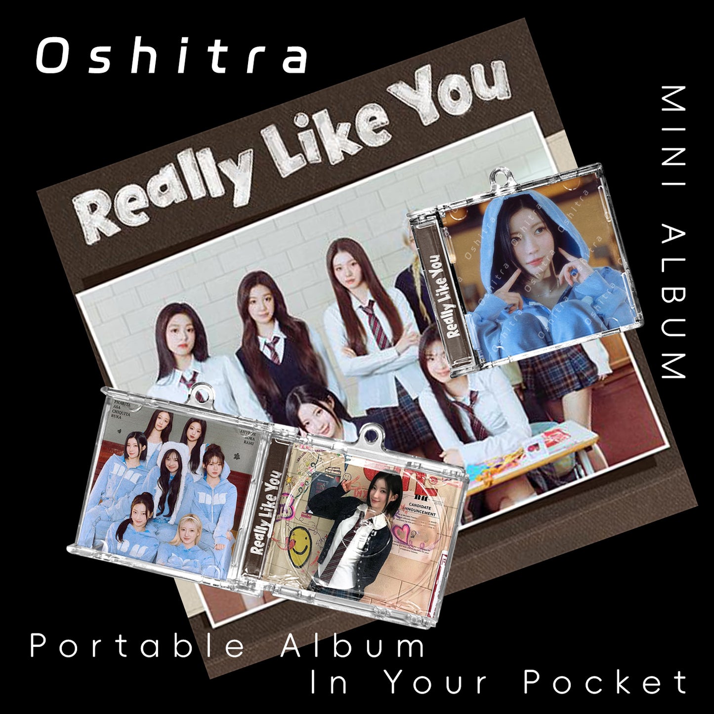 Babymonster「Really Like You」Mini Album NFCミニアルバムキーホルダー スマホタッチで音楽再生 推し活グッズ