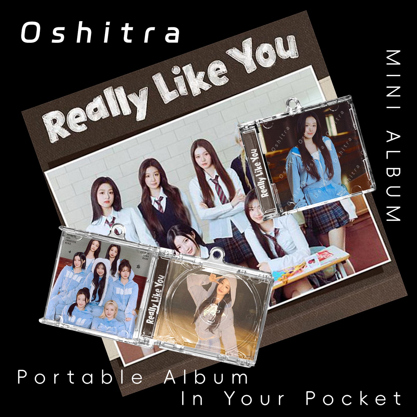 Babymonster「Really Like You」Mini Album NFCミニアルバムキーホルダー スマホタッチで音楽再生 推し活グッズ