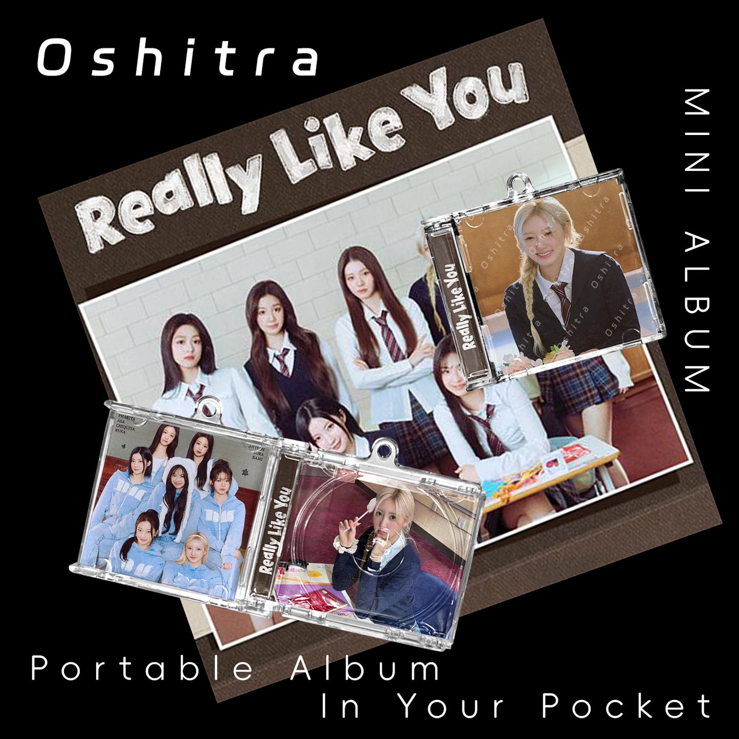 Babymonster「Really Like You」Mini Album NFCミニアルバムキーホルダー スマホタッチで音楽再生 推し活グッズ
