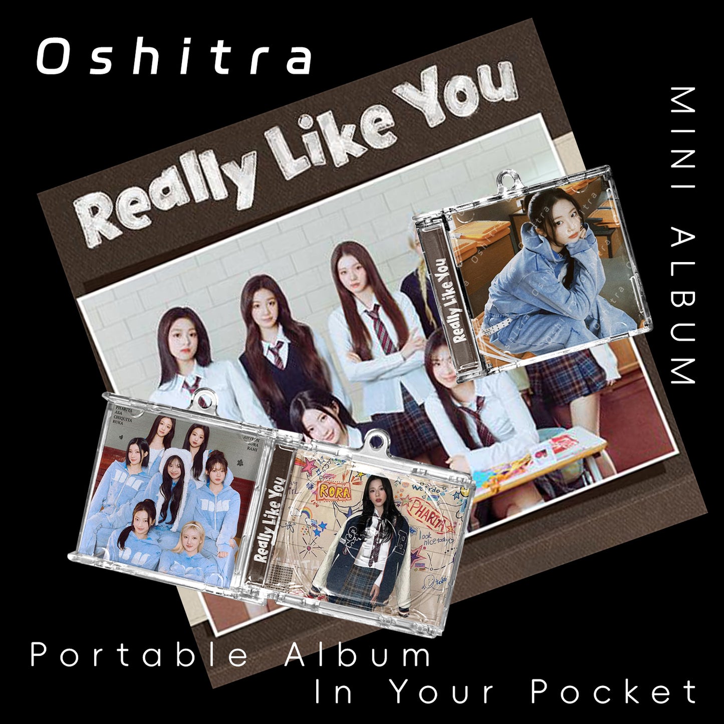 Babymonster「Really Like You」Mini Album NFCミニアルバムキーホルダー スマホタッチで音楽再生 推し活グッズ