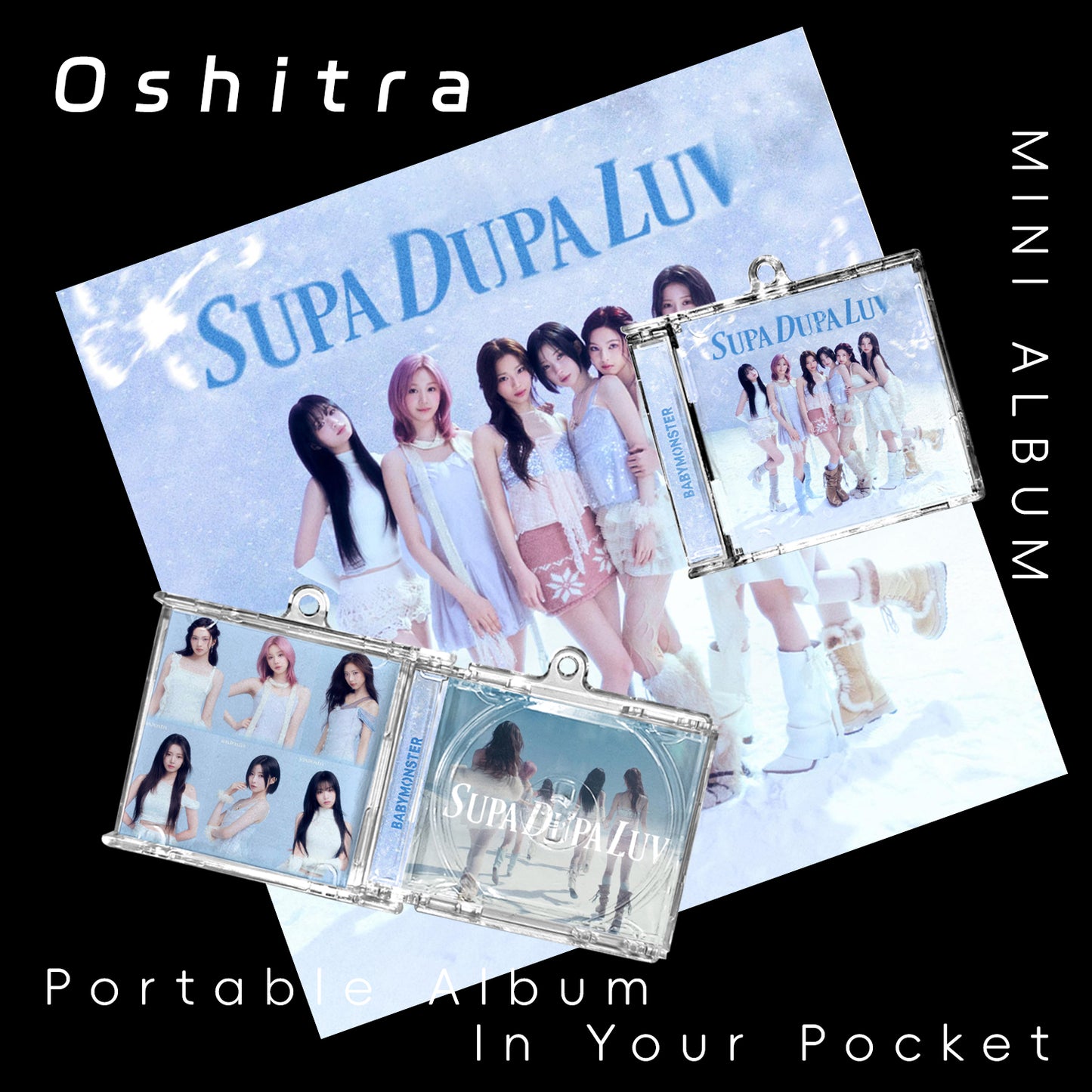 Babymonster「Supa Dupa Luv」Mini Album NFCミニアルバムキーホルダー スマホタッチで音楽再生 推し活グッズ