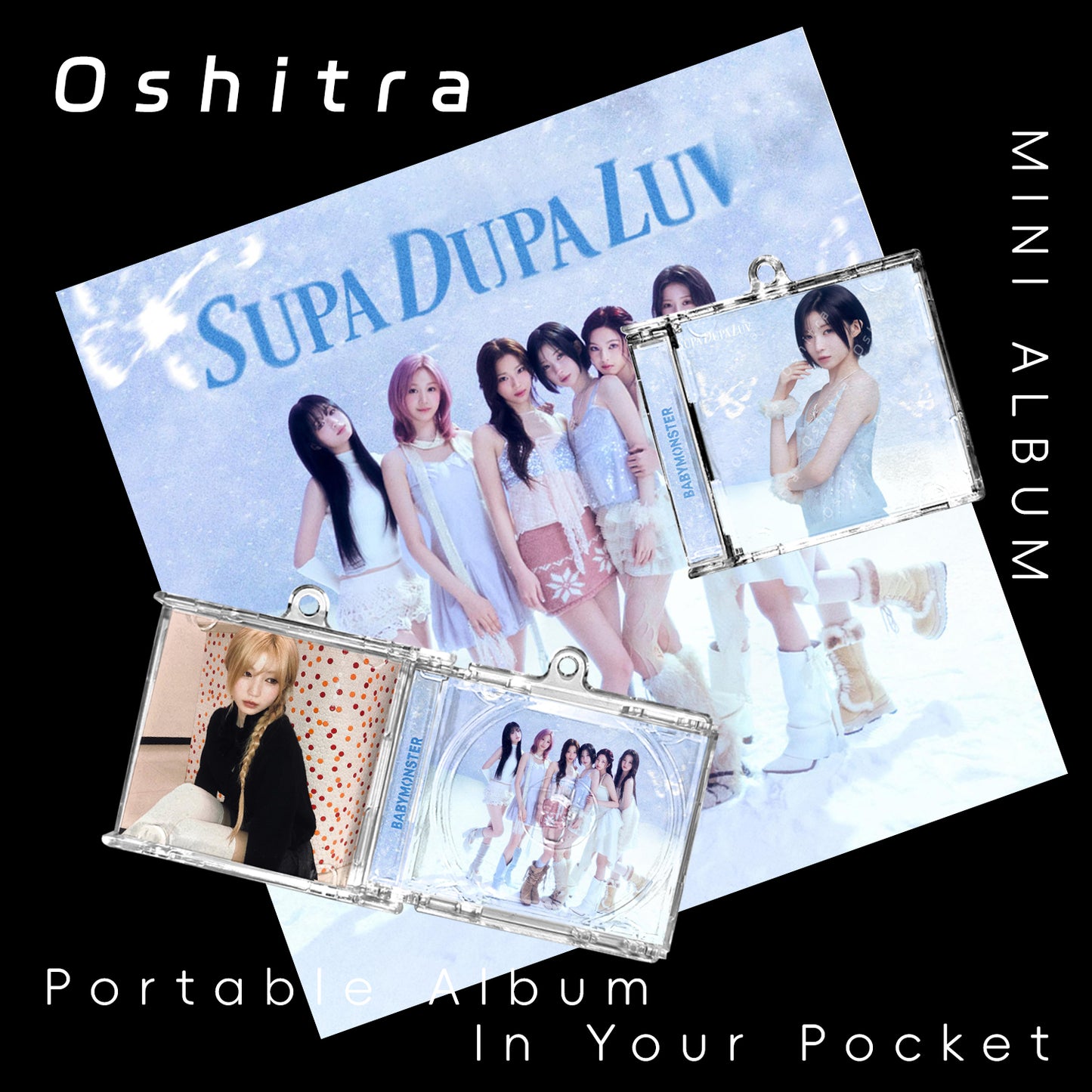 Babymonster「Supa Dupa Luv」Mini Album NFCミニアルバムキーホルダー スマホタッチで音楽再生 推し活グッズ