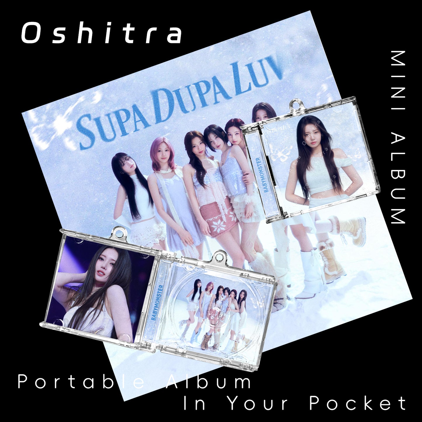 Babymonster「Supa Dupa Luv」Mini Album NFCミニアルバムキーホルダー スマホタッチで音楽再生 推し活グッズ