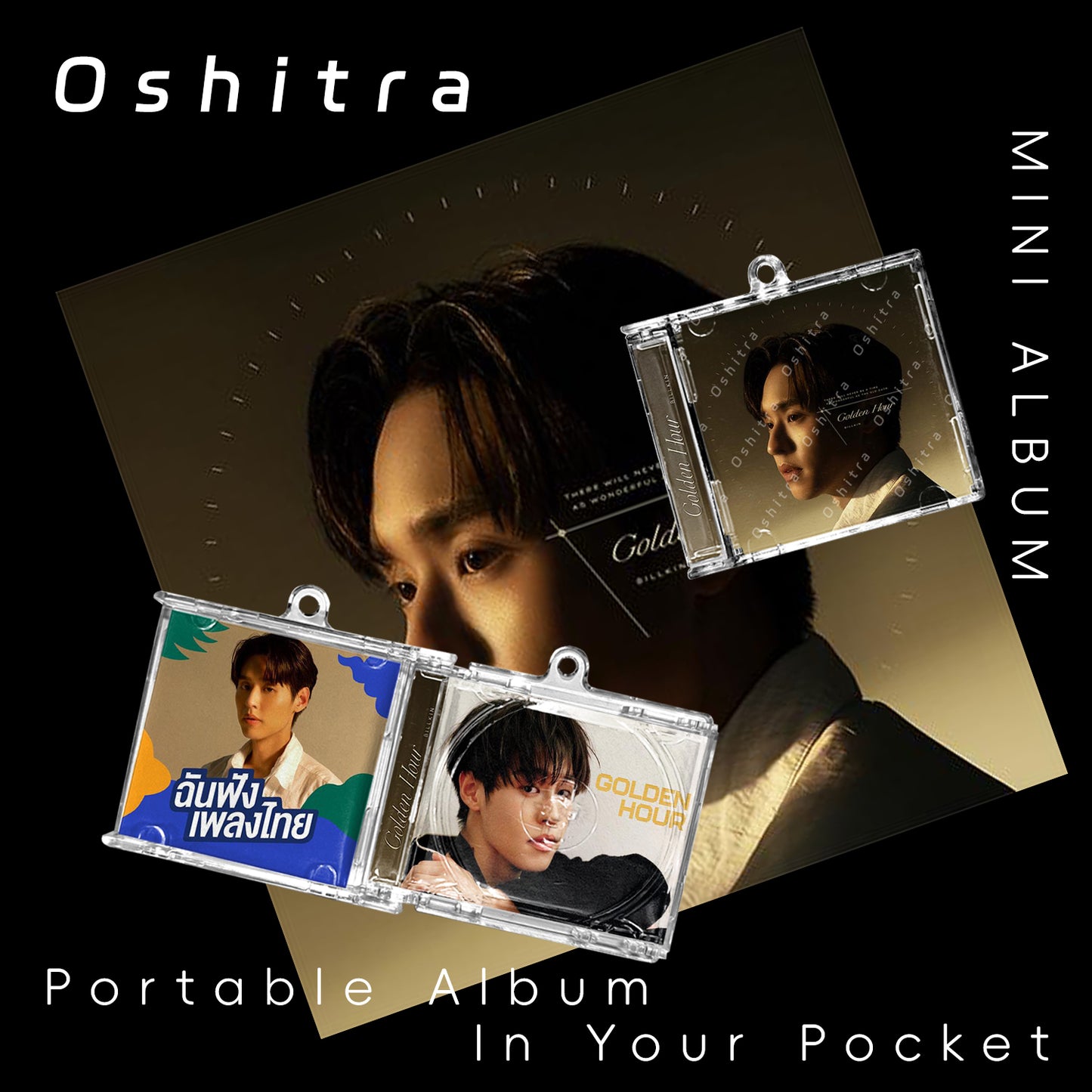 Billkin「Golden Hour」Mini Album NFCミニアルバムキーホルダー スマホタッチで音楽再生 推し活グッズ