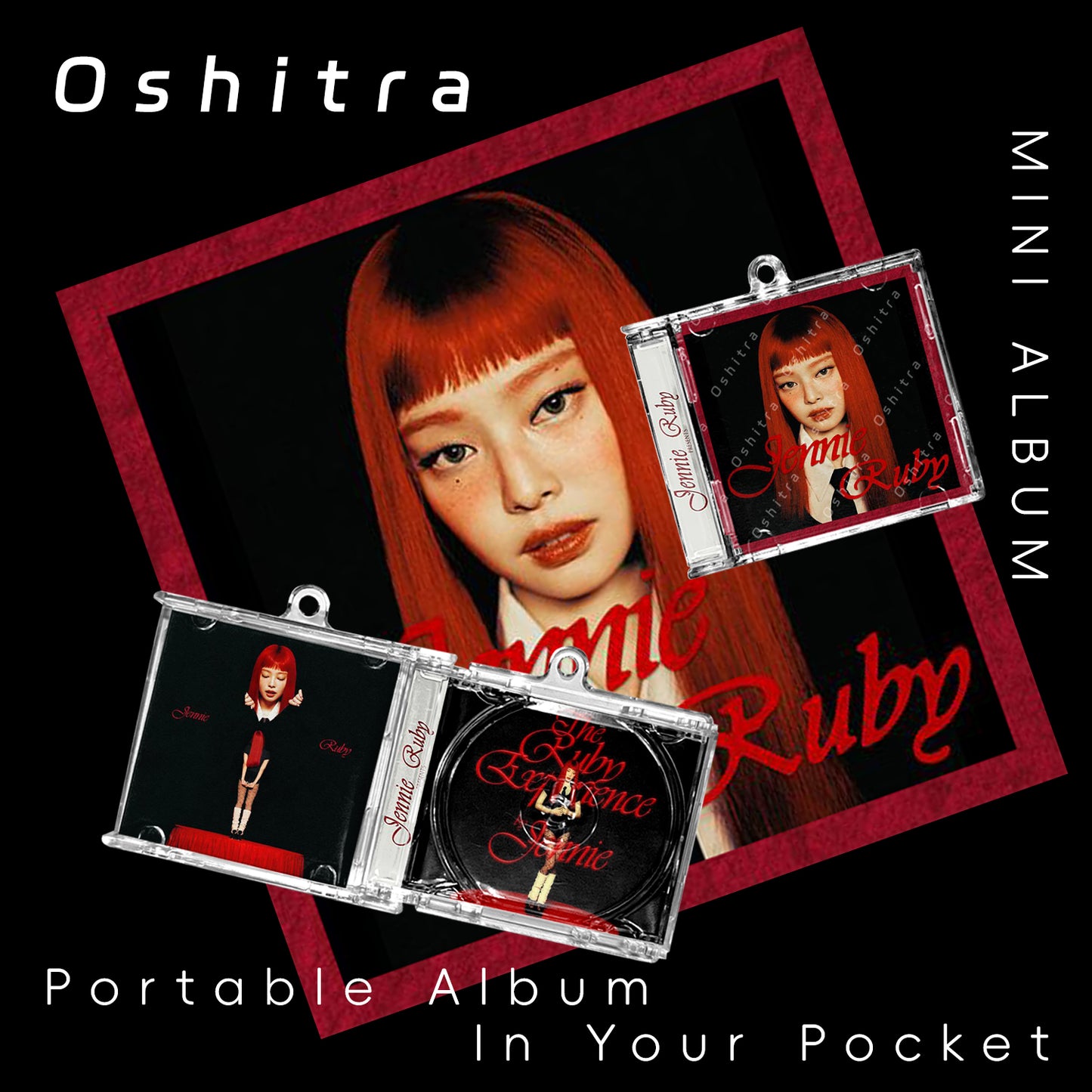 BlackPink「Ruby」Mini Album NFCミニアルバムキーホルダー スマホタッチで音楽再生 推し活グッズ