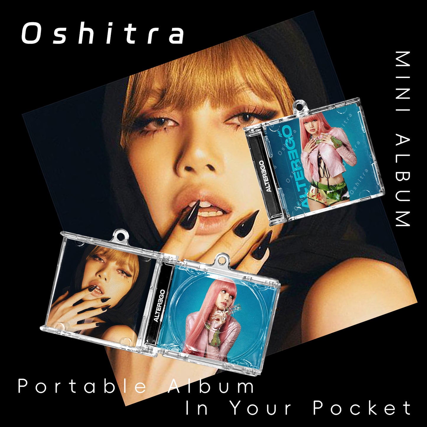 BlackPink「Alter Ego」Mini Album NFCミニアルバムキーホルダー スマホタッチで音楽再生 推し活グッズ