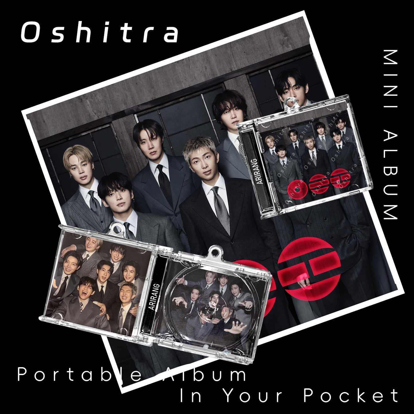 BTS「Arirang」Mini Album NFCミニアルバムキーホルダー スマホタッチで音楽再生 推し活グッズ