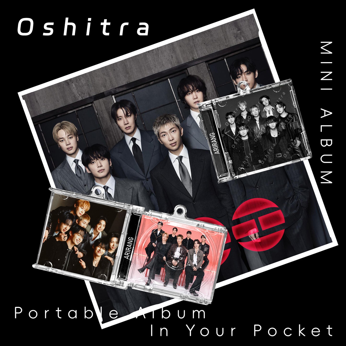 BTS「Arirang」Mini Album NFCミニアルバムキーホルダー スマホタッチで音楽再生 推し活グッズ