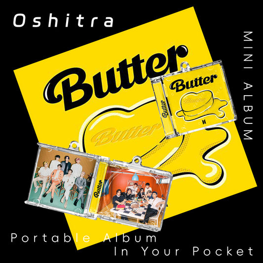 BTS「Butter」Mini Album NFCミニアルバムキーホルダー スマホタッチで音楽再生 推し活グッズ