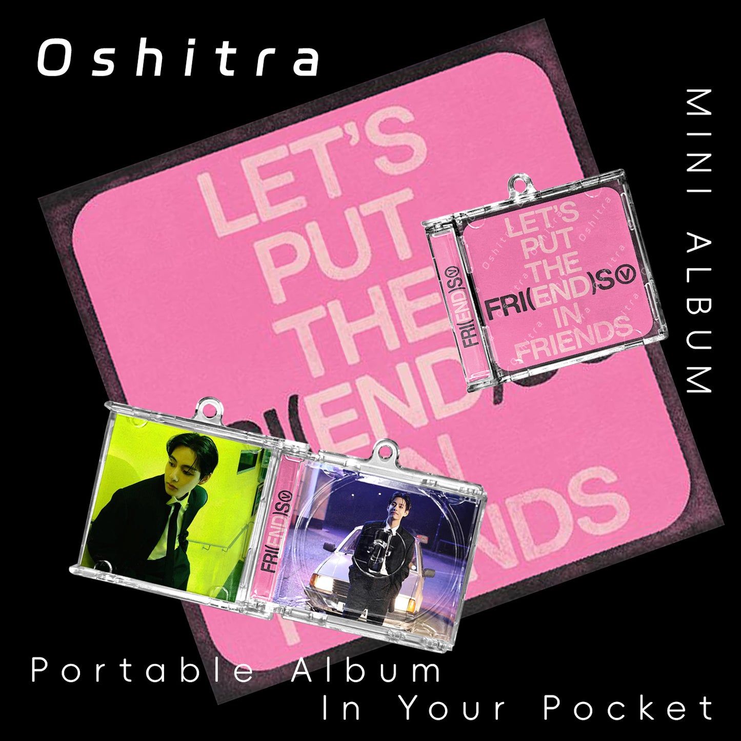 BTS「Friends」Mini Album NFCミニアルバムキーホルダー スマホタッチで音楽再生 推し活グッズ
