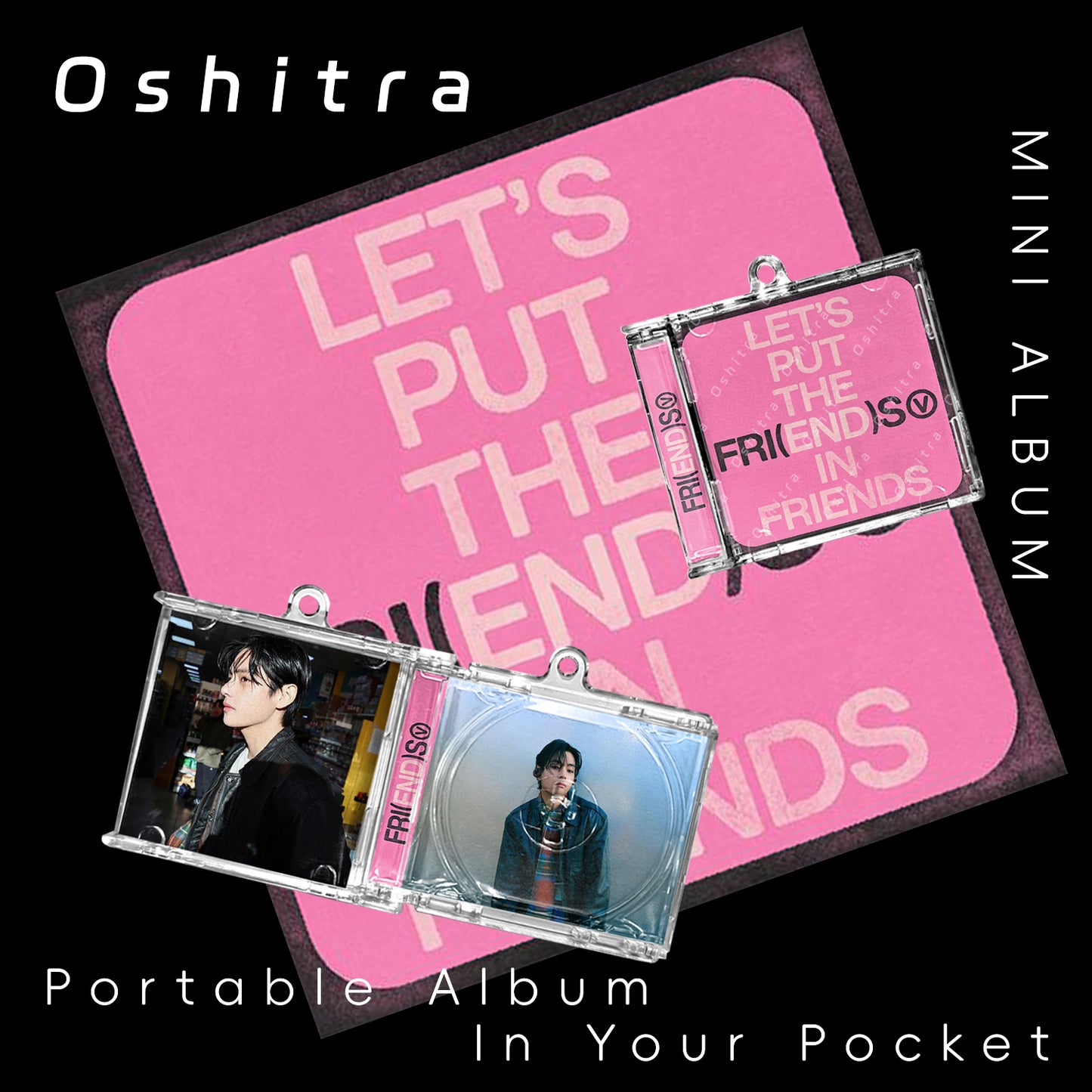 BTS「Friends」Mini Album NFCミニアルバムキーホルダー スマホタッチで音楽再生 推し活グッズ