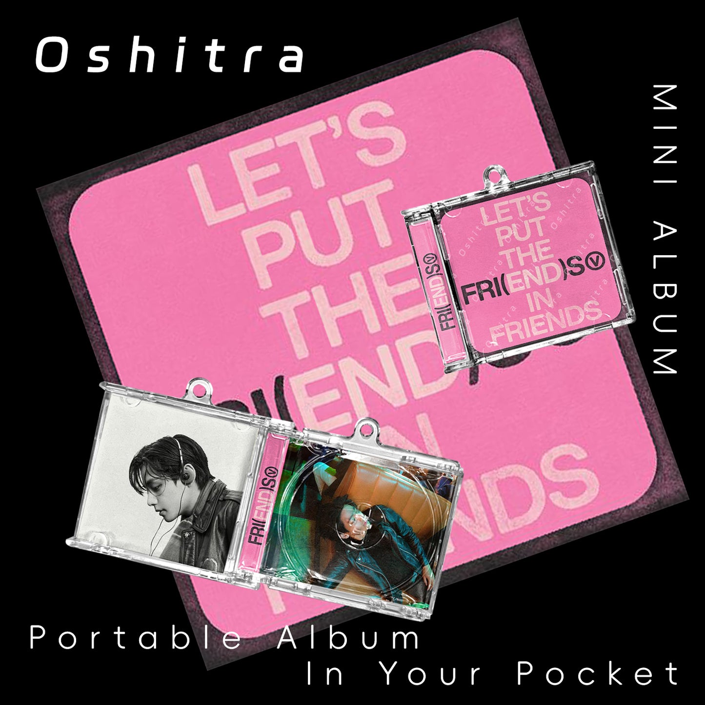 BTS「Friends」Mini Album NFCミニアルバムキーホルダー スマホタッチで音楽再生 推し活グッズ