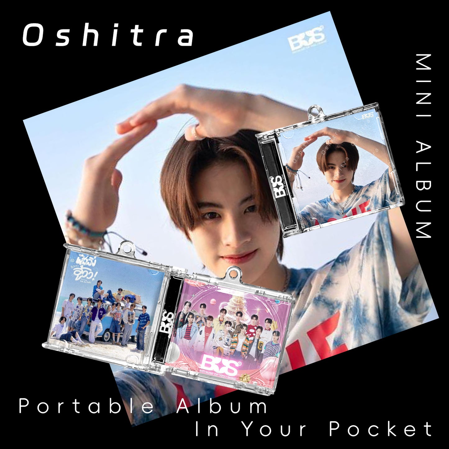 Bus「Beach」Mini Album NFCミニアルバムキーホルダー スマホタッチで音楽再生 推し活グッズ