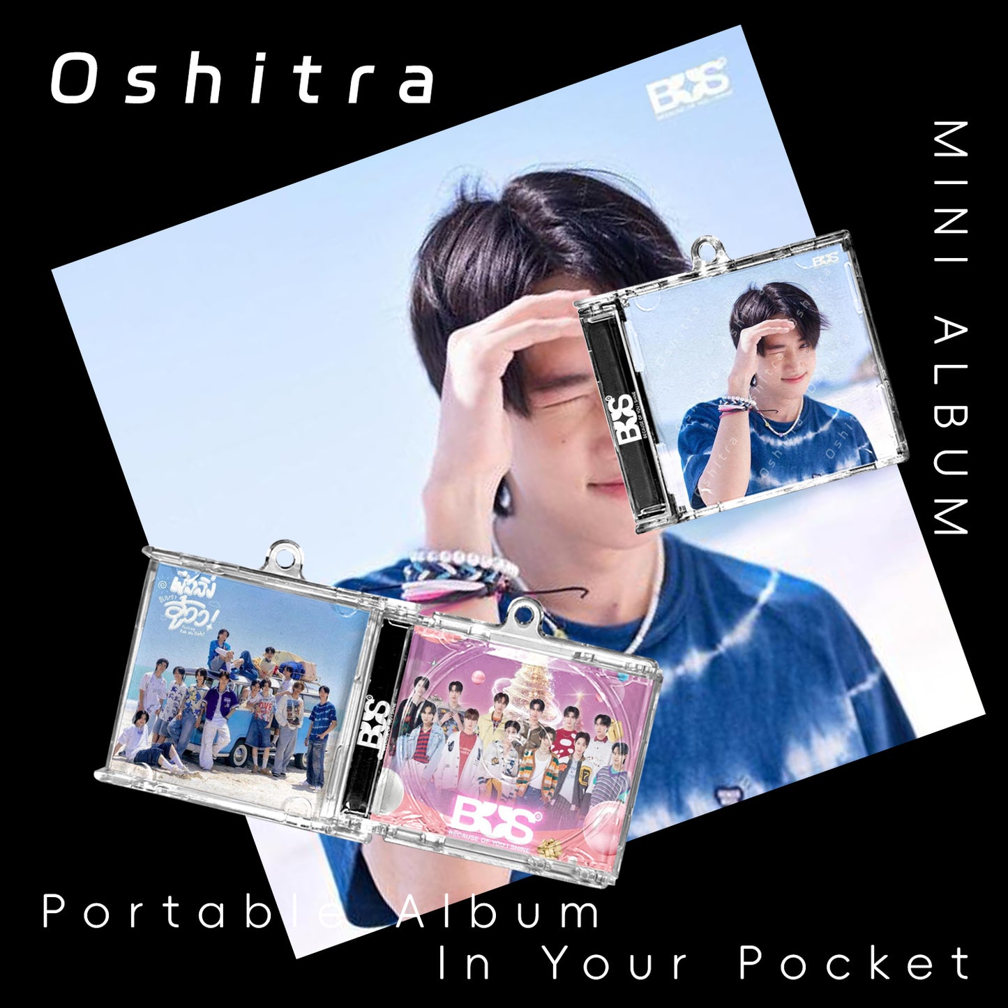 Bus「Beach」Mini Album NFCミニアルバムキーホルダー スマホタッチで音楽再生 推し活グッズ