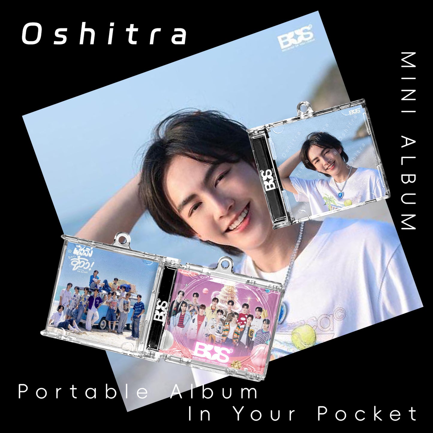 Bus「Beach」Mini Album NFCミニアルバムキーホルダー スマホタッチで音楽再生 推し活グッズ