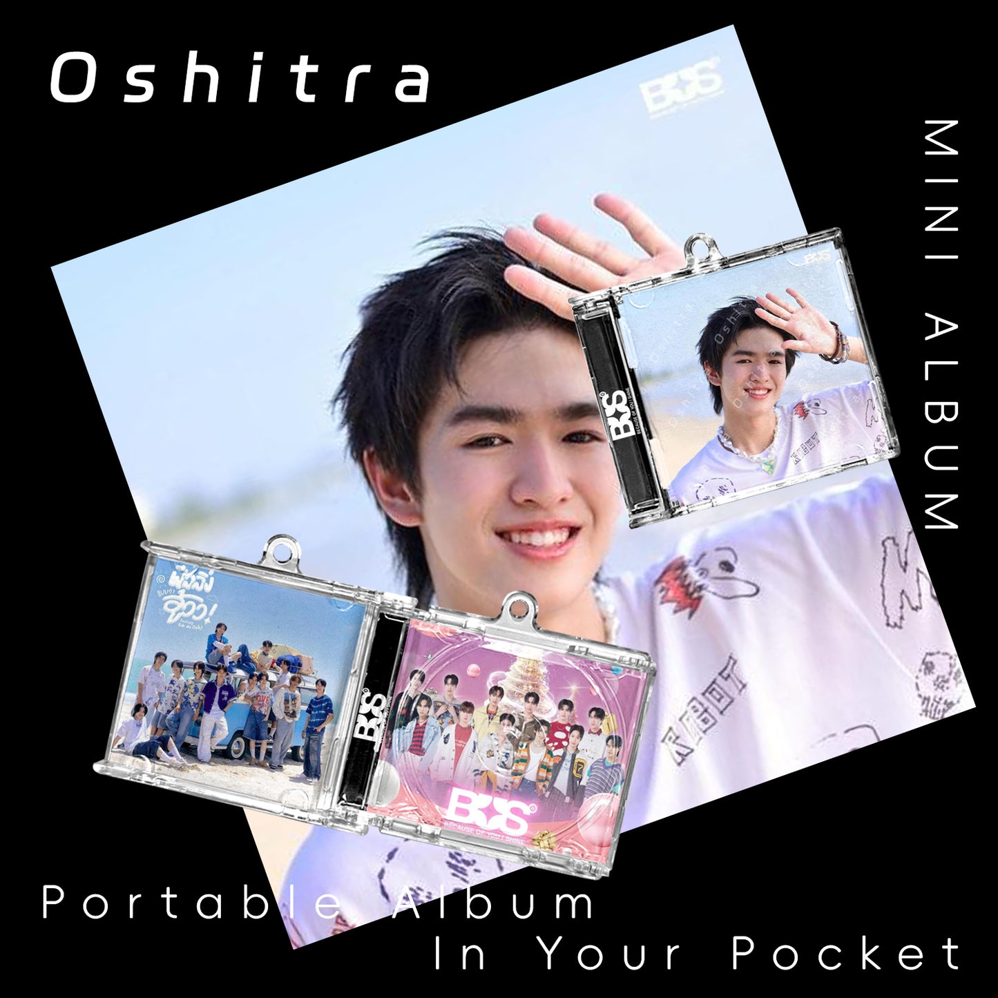 Bus「Beach」Mini Album NFCミニアルバムキーホルダー スマホタッチで音楽再生 推し活グッズ
