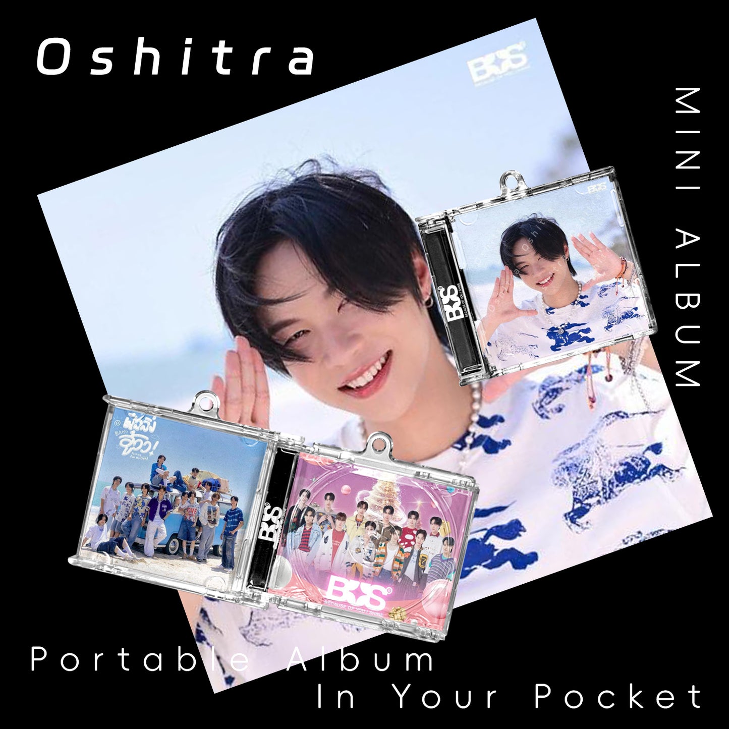 Bus「Beach」Mini Album NFCミニアルバムキーホルダー スマホタッチで音楽再生 推し活グッズ
