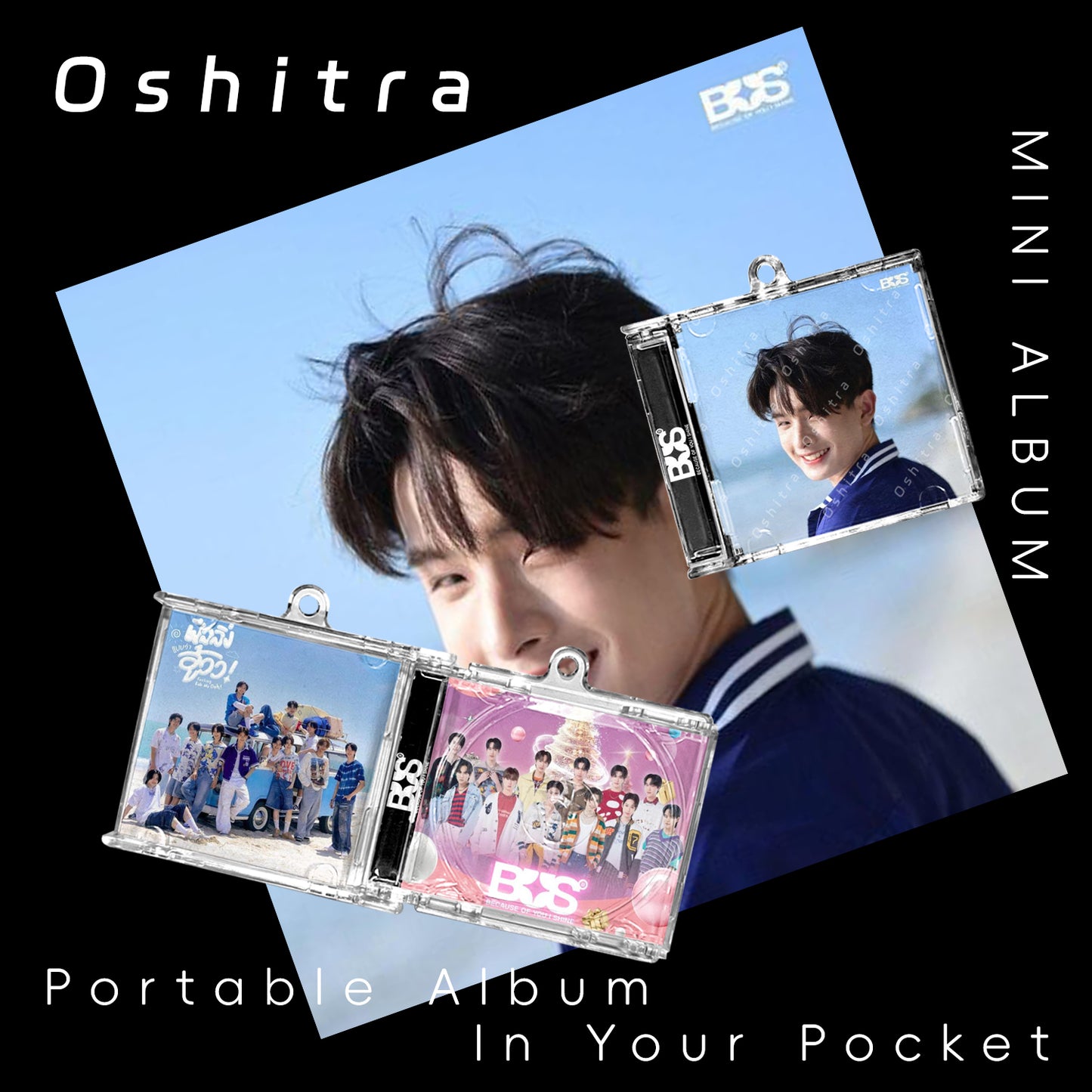 Bus「Beach」Mini Album NFCミニアルバムキーホルダー スマホタッチで音楽再生 推し活グッズ