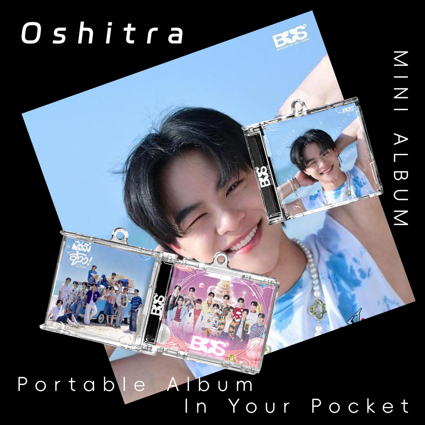 Bus「Beach」Mini Album NFCミニアルバムキーホルダー スマホタッチで音楽再生 推し活グッズ