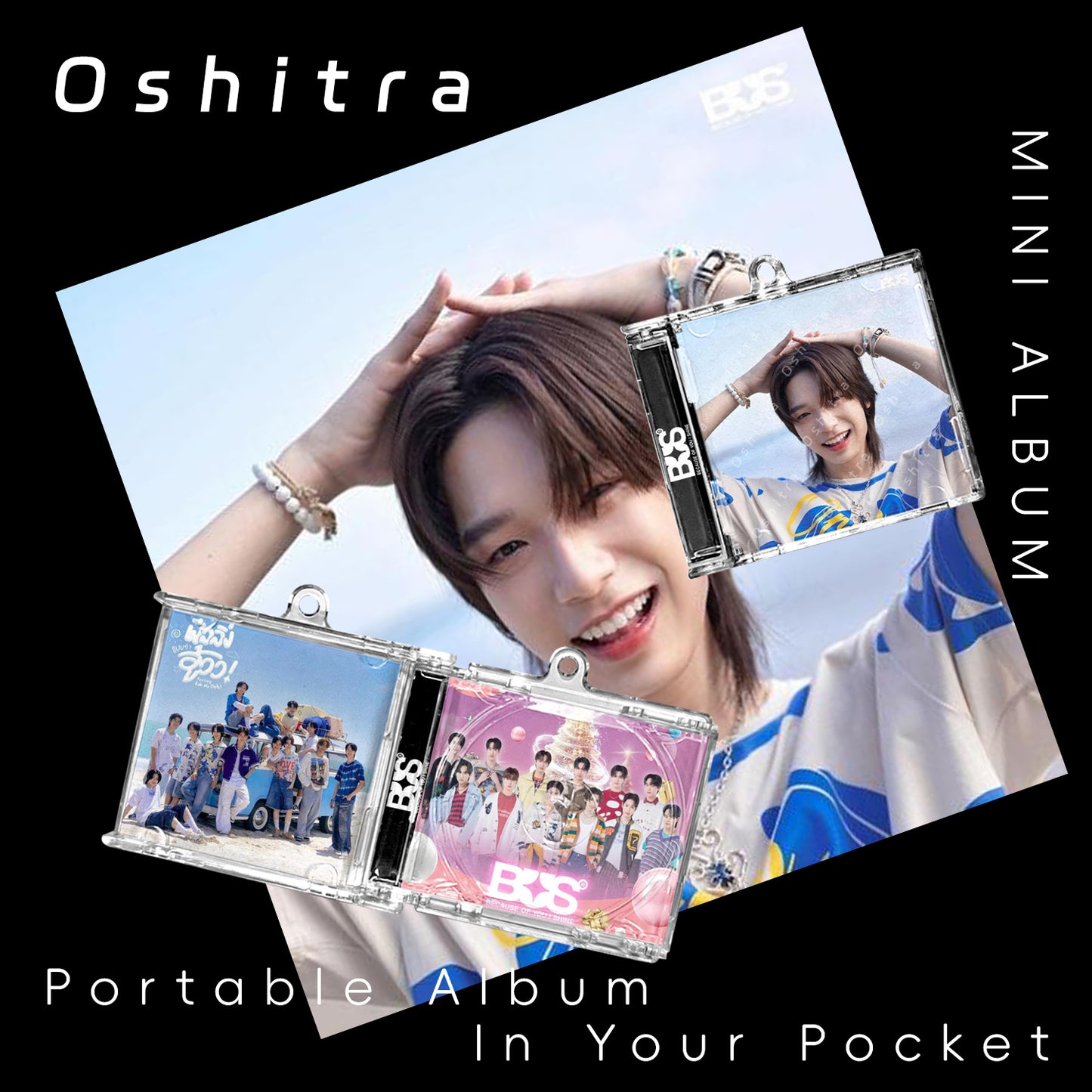 Bus「Beach」Mini Album NFCミニアルバムキーホルダー スマホタッチで音楽再生 推し活グッズ